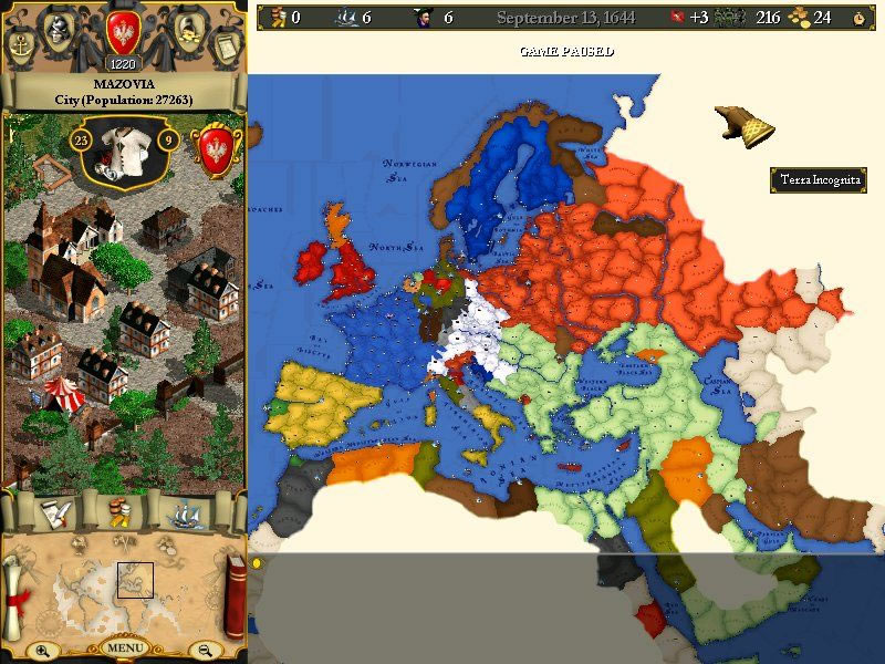 Screenshot zu Europa Universalis