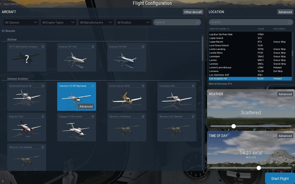 Screenshot zu X-Plane 11