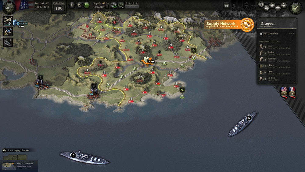 Screenshot zu Unity of Command 2