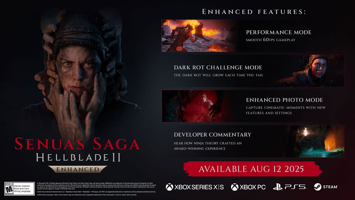 News - Senua’s Saga: Hellblade 2 Enhanced - Ab sofort für PS5, Xbox und PC erhältlich News - Senua’s Saga: Hellblade 2 Enhanced - Ab sofort für PS5, Xbox und PC erhältlich